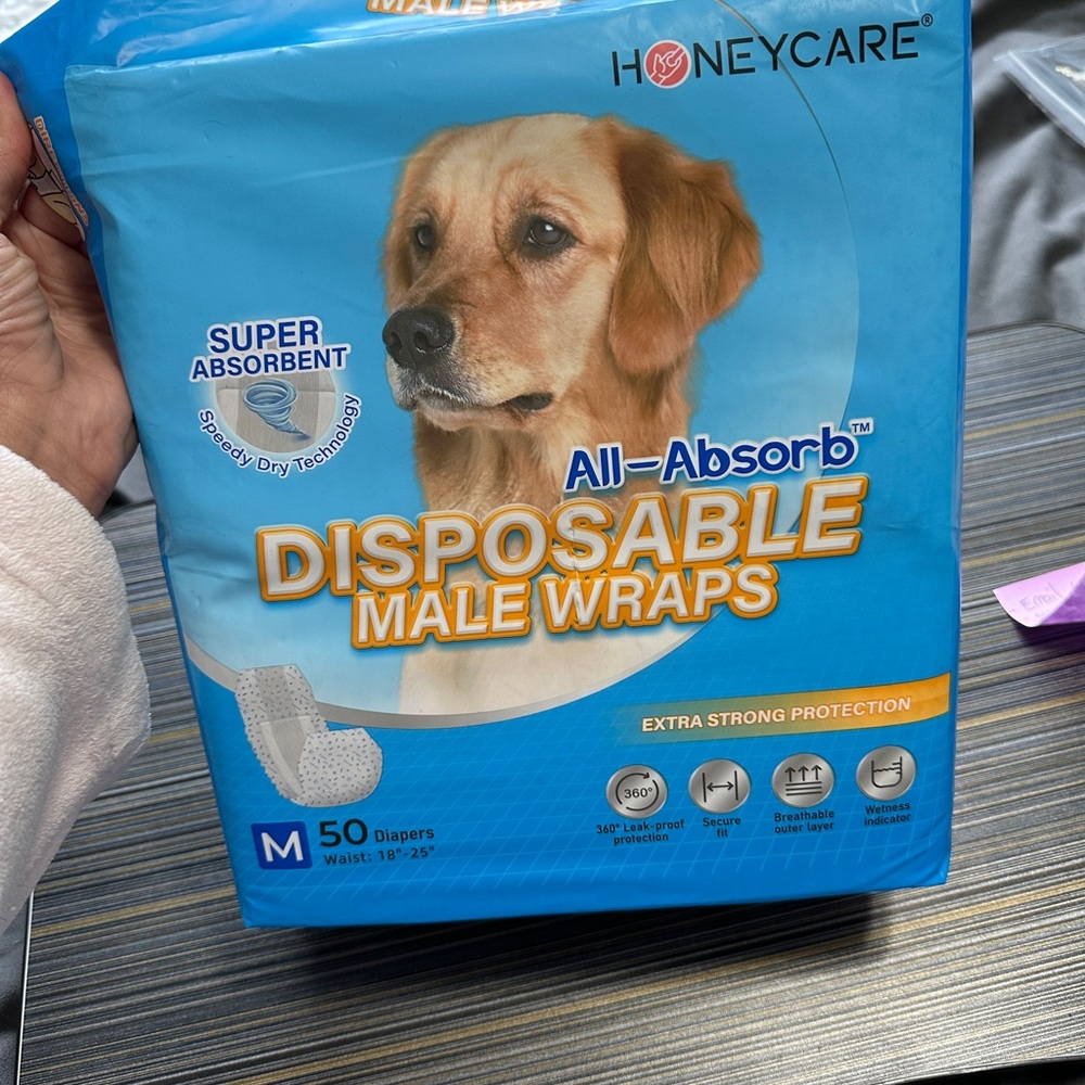 Disposable Male Wraps size M 50 ct